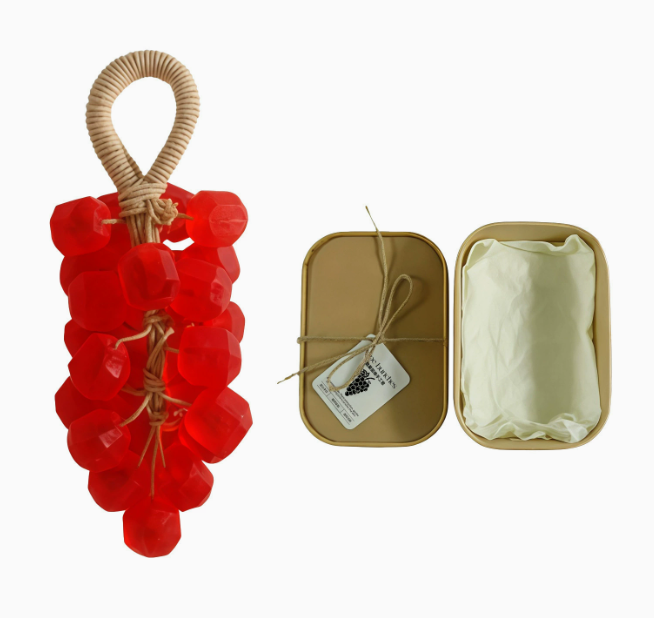 Gemstone Grape Soap DIY Kit Transparent Handmade Soap Gift Set Gentle Hand Care Soap Making Kit