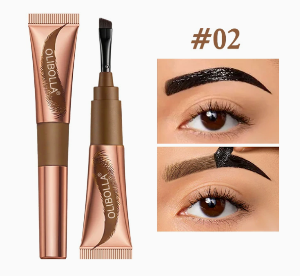 Peel-Off Tinted Brow Gel | Waterproof Long-Lasting Semi-Permanent Eyebrow Mascara & Laminating Cream