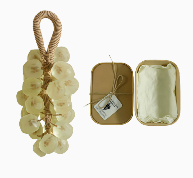 Gemstone Grape Soap DIY Kit Transparent Handmade Soap Gift Set Gentle Hand Care Soap Making Kit
