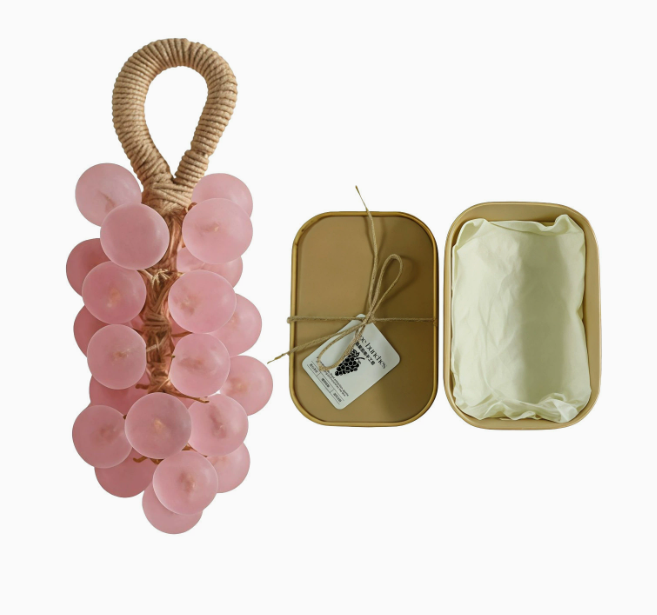 Gemstone Grape Soap DIY Kit Transparent Handmade Soap Gift Set Gentle Hand Care Soap Making Kit